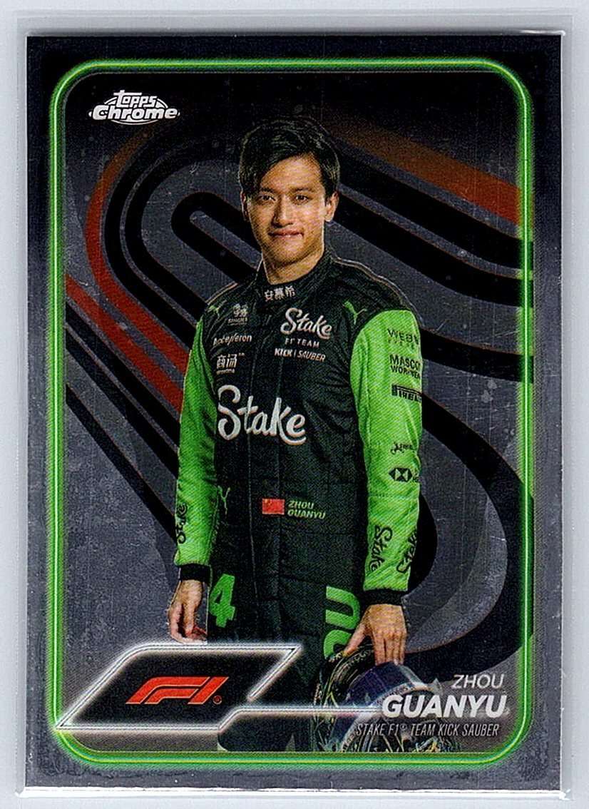 Zhou Guanyu F1 Topps Chrome 2024 #14 - NM