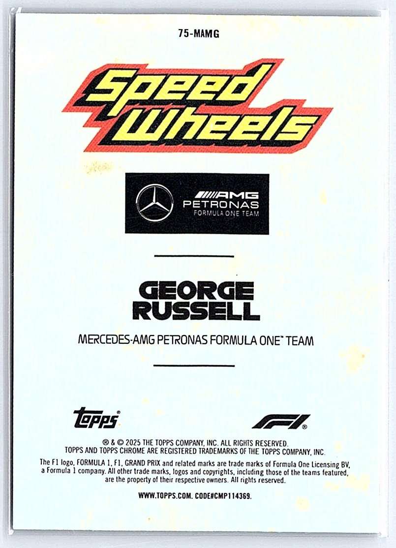 George Russell F1 Topps Chrome 2025 #75-MAMG - NM