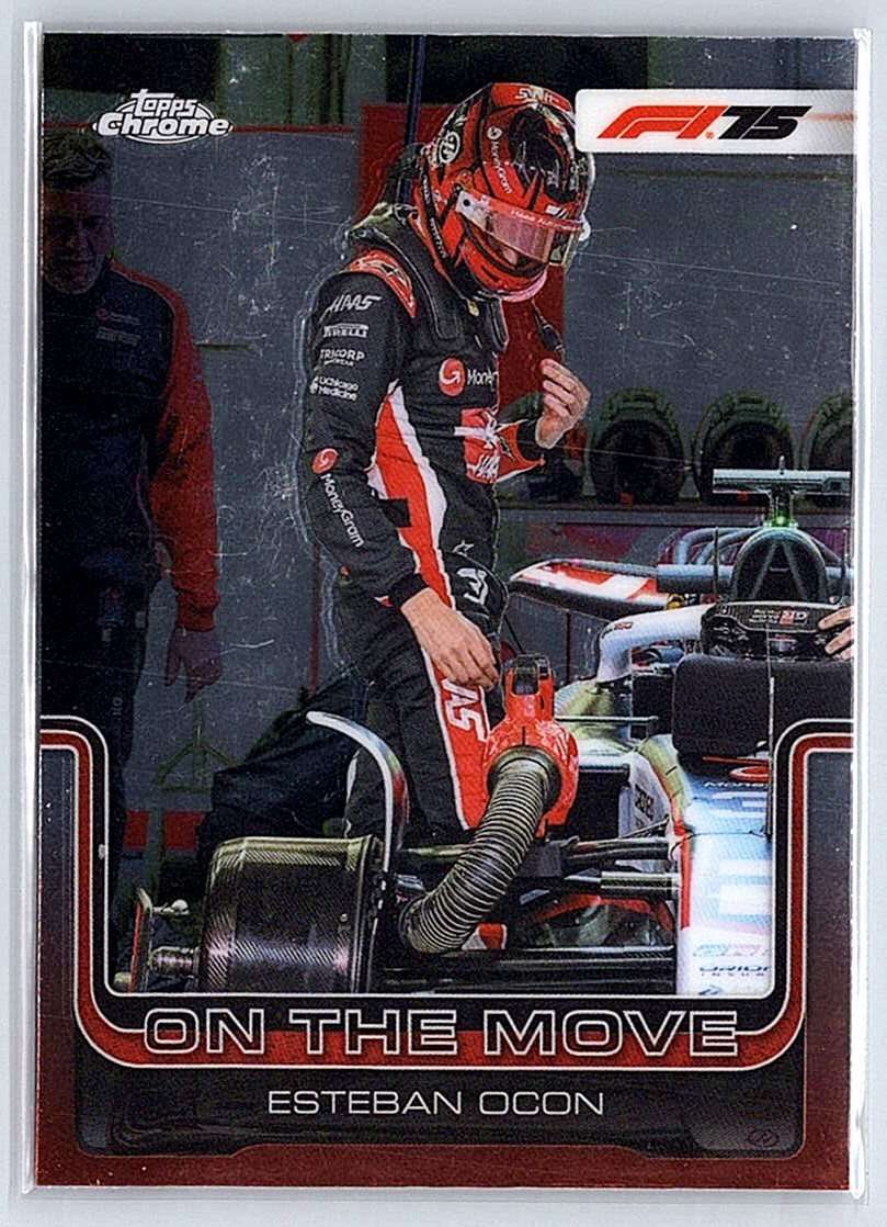 Esteban Ocon F1 Topps Chrome 2025 #ON THE MOVE - NM