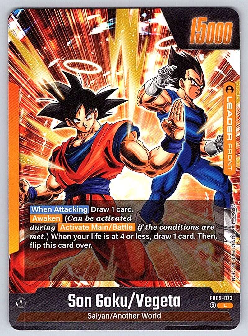 Son Goku/Vegeta // Gogeta Dual Evolution #FB09-073 - NM