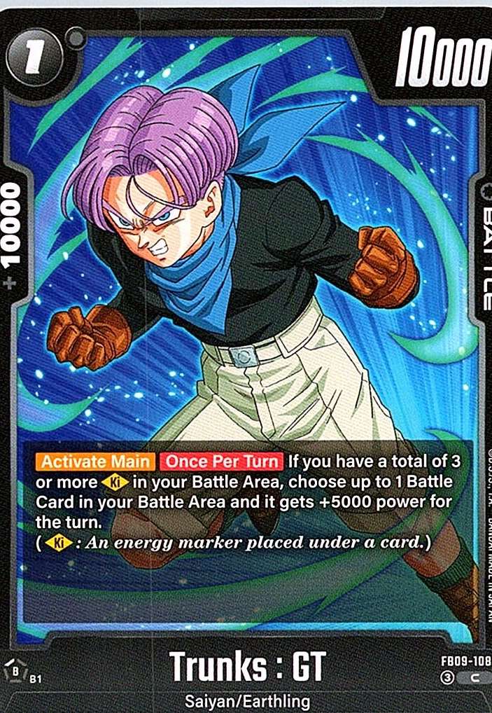 Trunks : GT - FB09-108 Dual Evolution #FB09-108 - NM