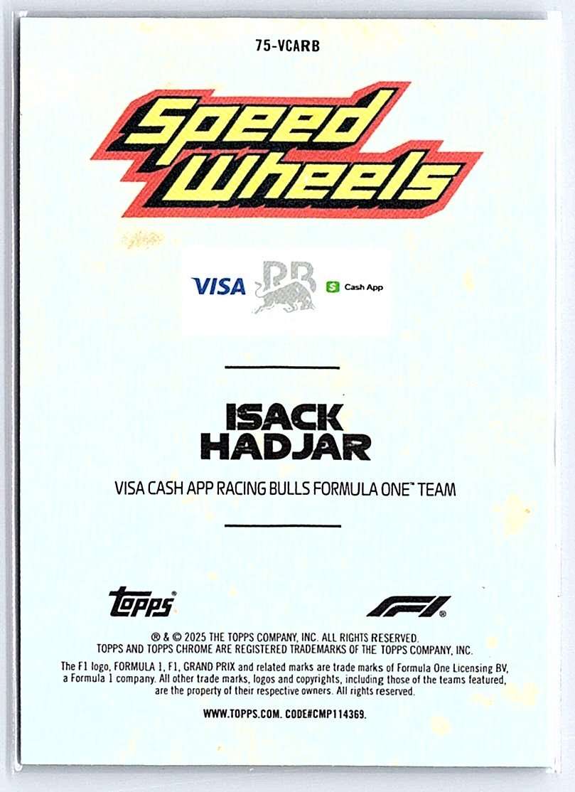 Isack Hadjar F1 Topps Chrome 2025 #75-VCARB RC - NM