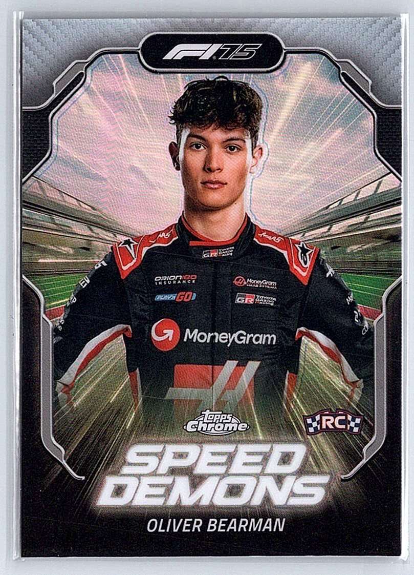 Oliver Bearman F1 Topps Chrome 2025 #SD-8 RC - NM