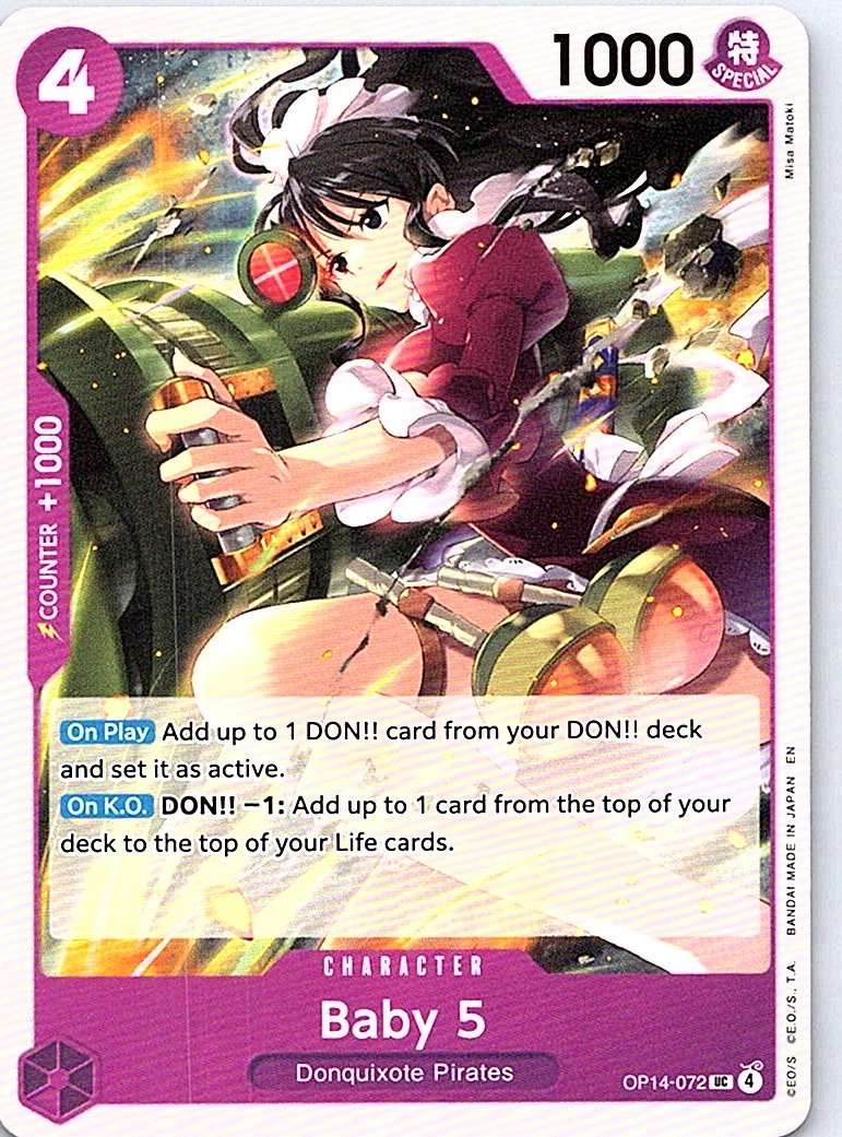 Baby 5 The Azure Sea's Seven #OP14-072 - NM