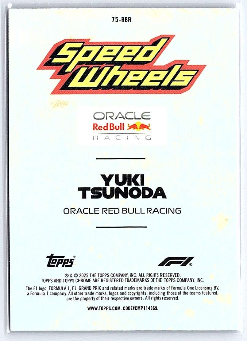 Yuki Tsunoda F1 Topps Chrome 2025 #75-RBR - NM