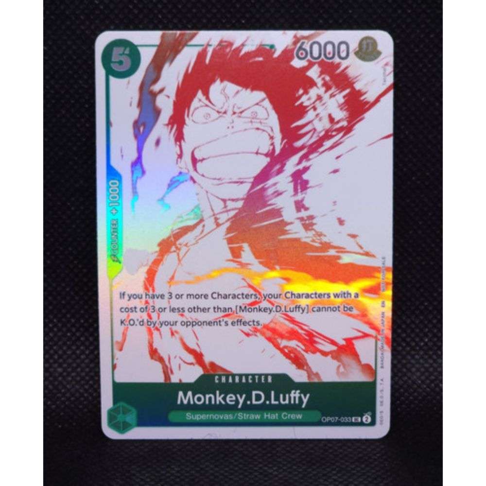 One Piece Card Game - Monkey.D.Luffy (3rd Anniversary Promo) OP07-033 - NM Foil