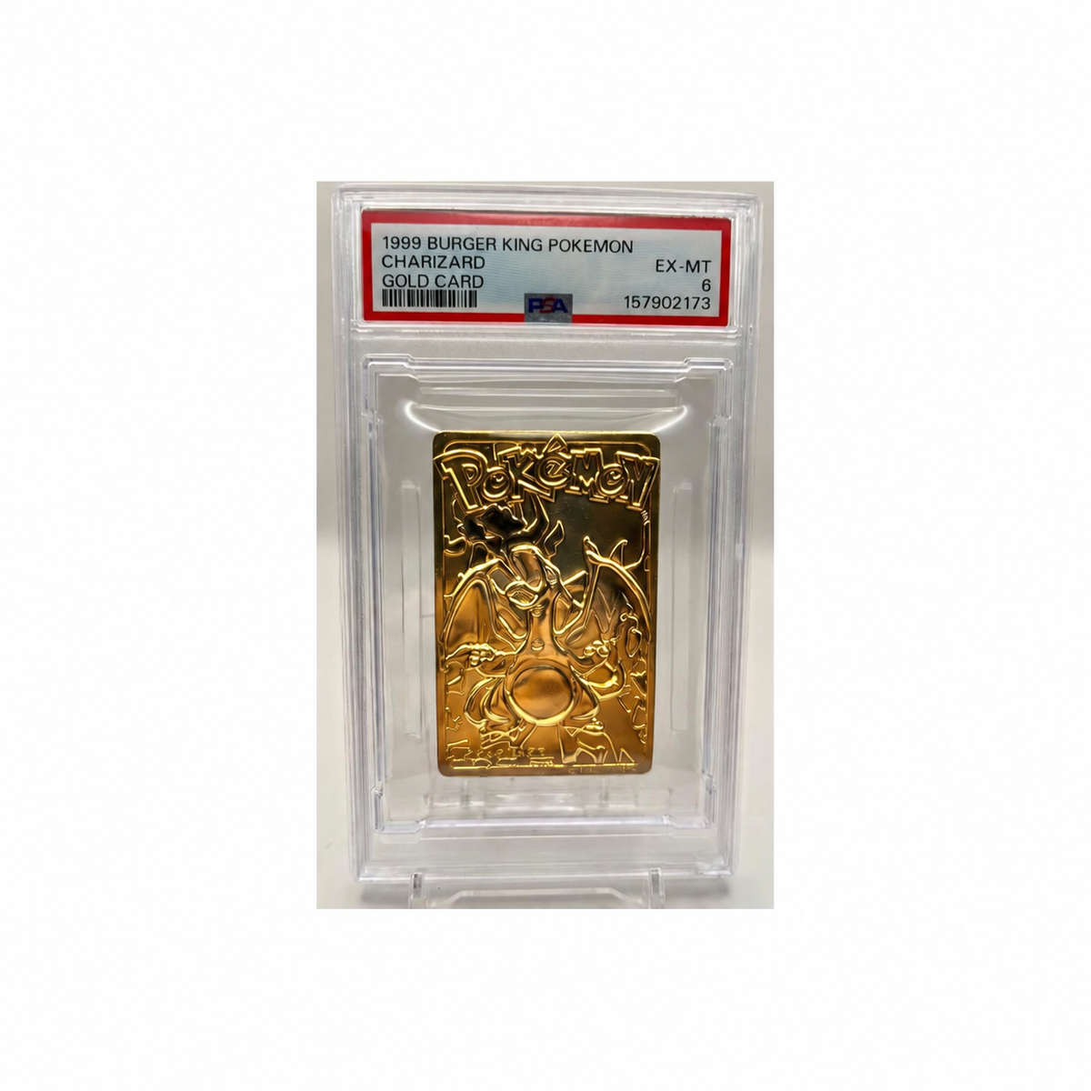 1999 Burger King Gold Charizard Pokemon - PSA 6