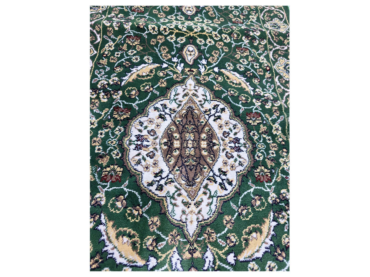 Beautiful Kashan Style 8 Meter Green Runner 800 x 80 CM