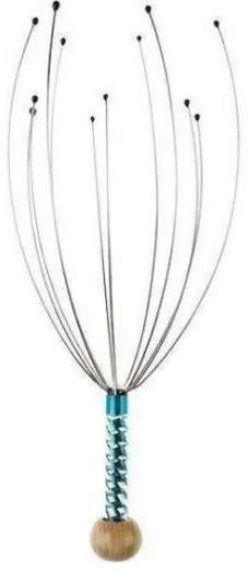 Casey 12 Fingers Head and Scalp Hand-Held Manual Massager Blue