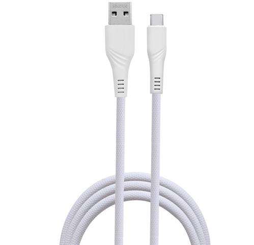 Ezra USB-A to USB Type-C 3A 1 Meter White Fast Charge Data Cable