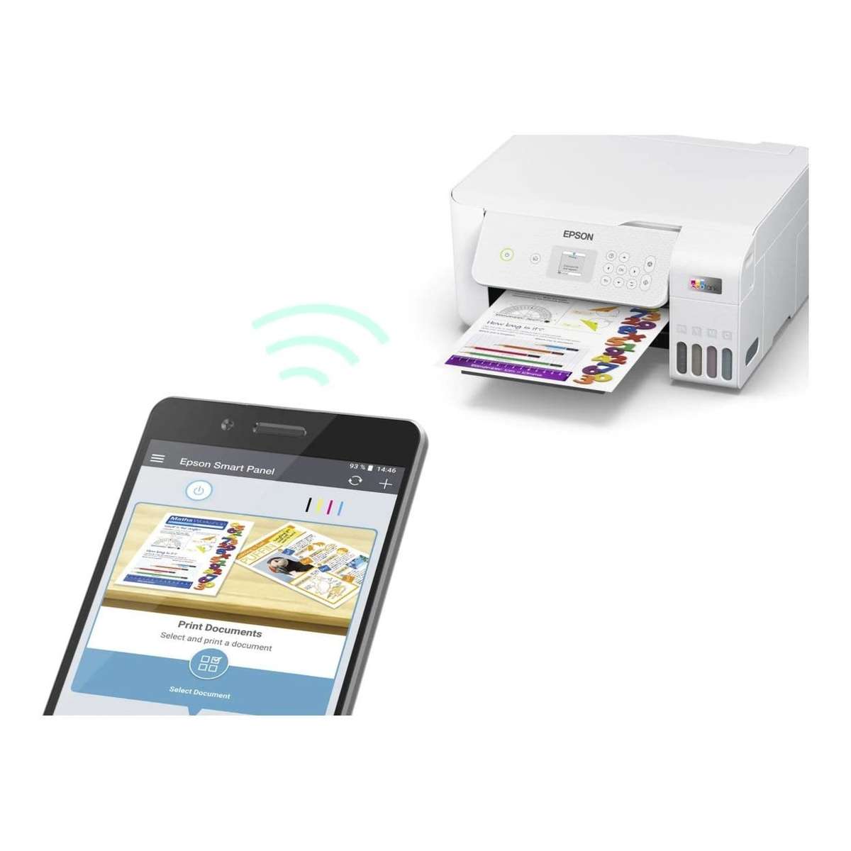 Epson EcoTank L3266 A4 Inkjet Wi-Fi Multifunction Inkjet Printer C11CJ66415
