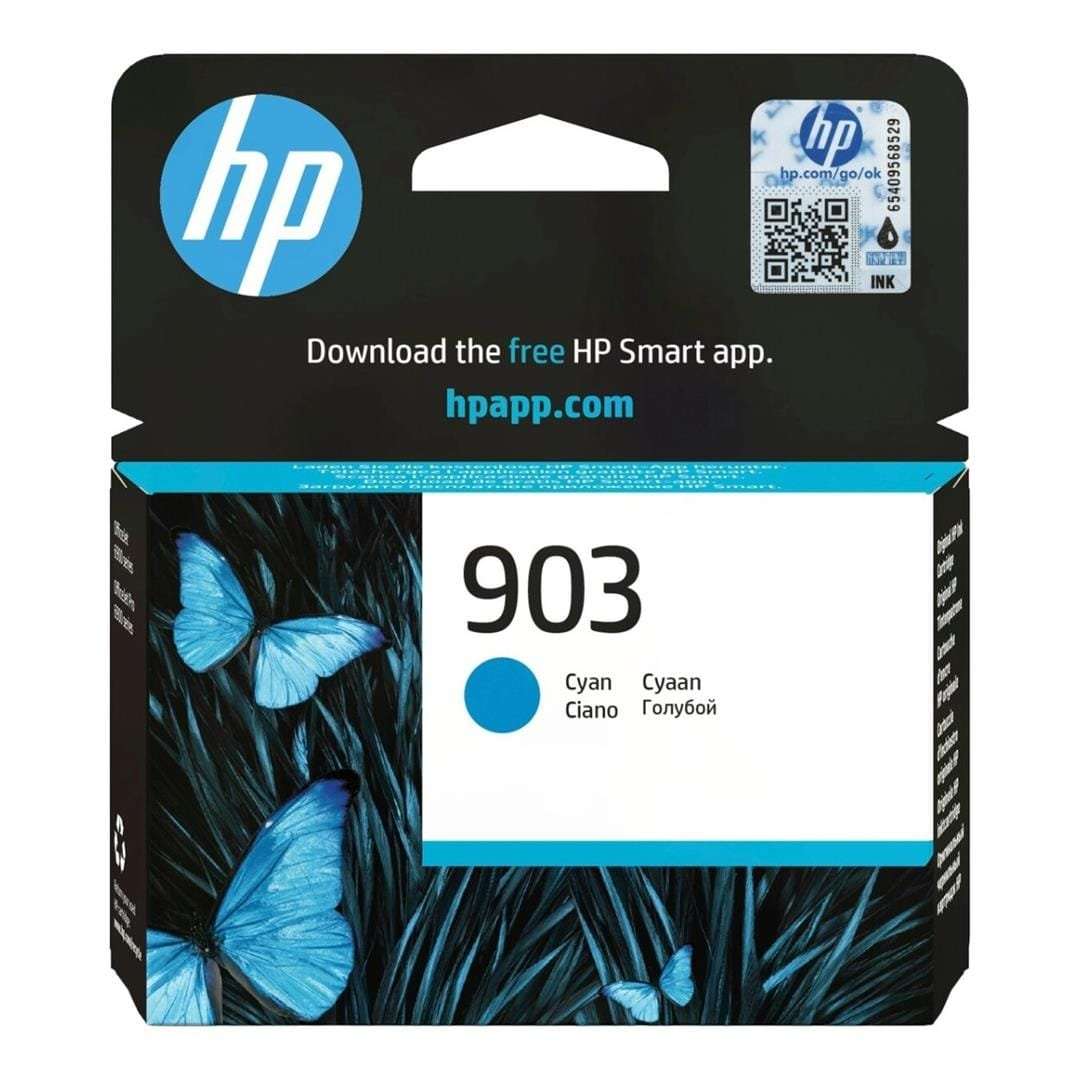 HP 903 Cyan Standard Yield Printer Ink Cartridge Original T6L87AE Single-pack