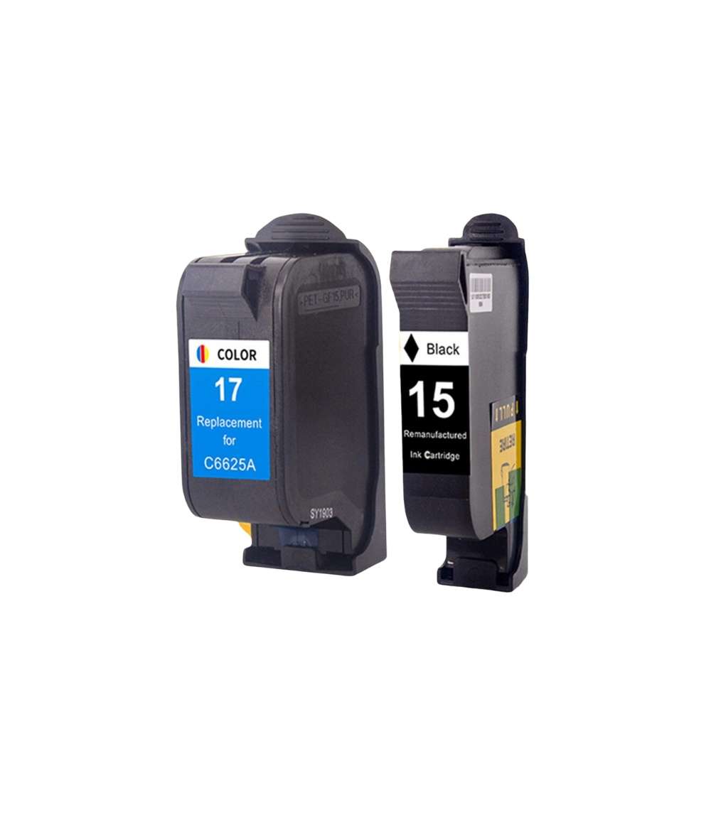 Compatible  HP 15/17  Black &, Colour  Combo Pack