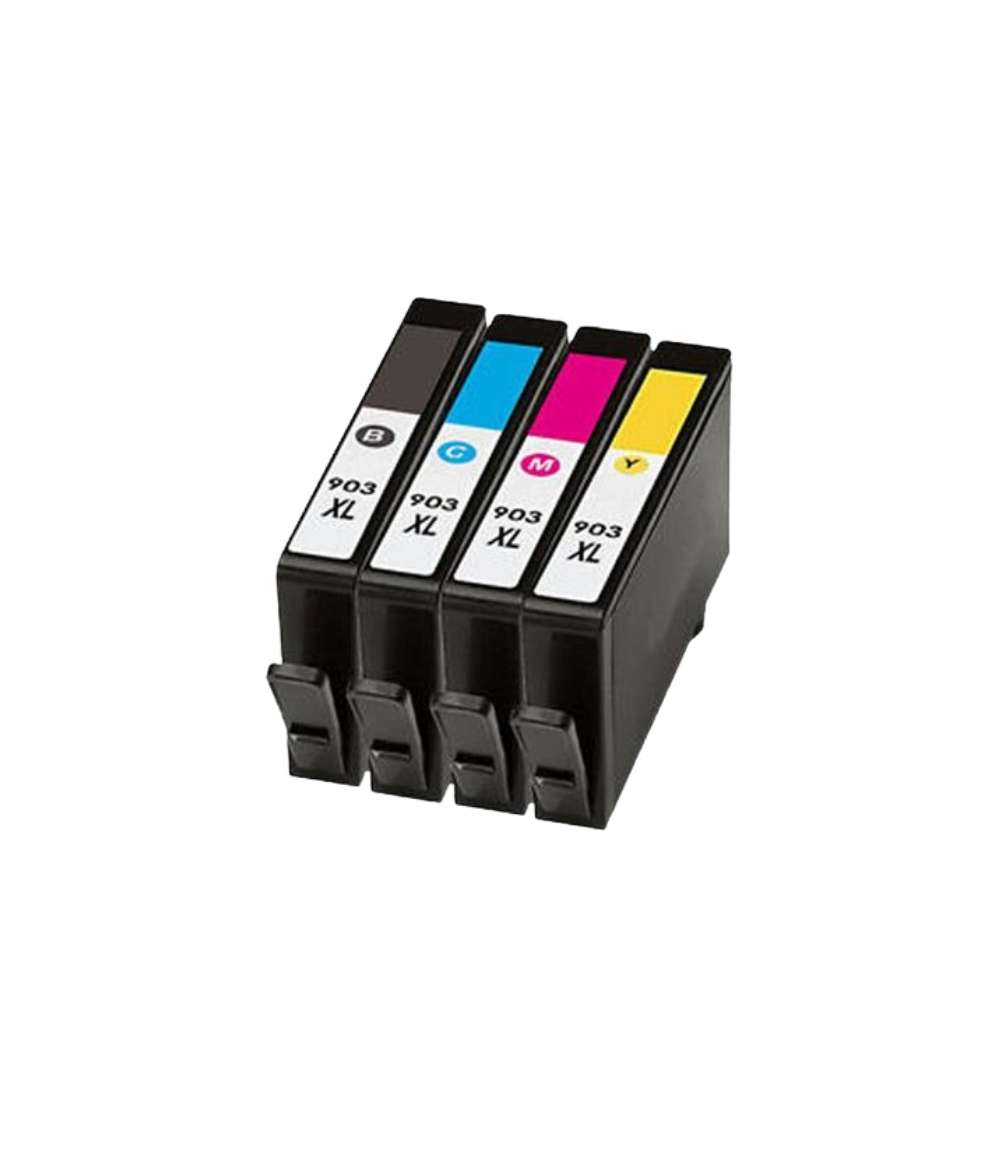 Compatible  HP 903XL  Black, Cyan, Magenta, Yellow Combo Pack