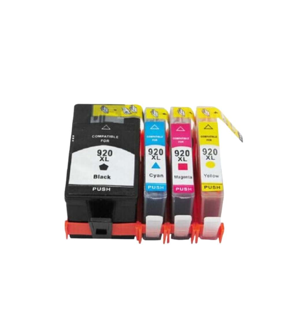 Compatible  HP 920XL  Black, Cyan, Magenta, Yellow Combo Pack