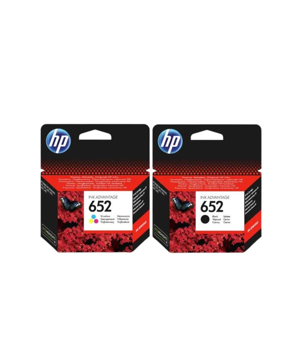 Original HP 652  Black &amp; Colour Combo Pack