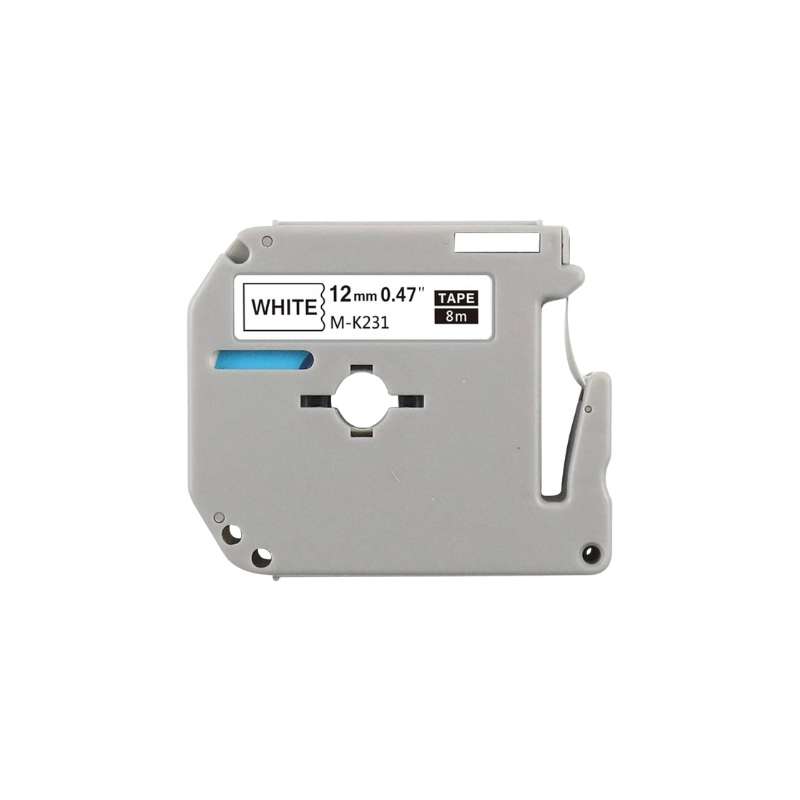 Compatible Brother MK-231/MK231 Labelling Tape 12mm X 8m Black on White Tape Single