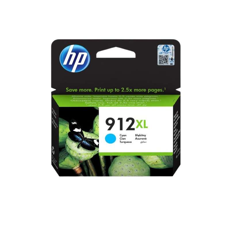 Original HP 912XL Cyan Printer Ink Cartridge Single Pack