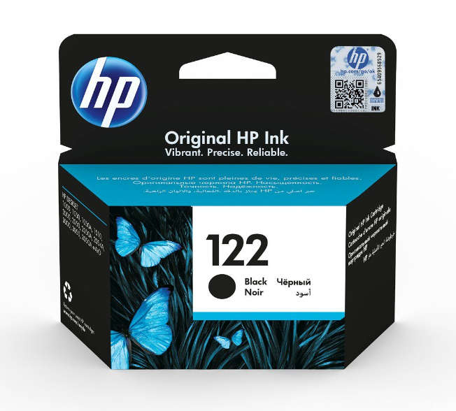 Original HP # 122 BLACK INKJET PRINT CARTRIDGE