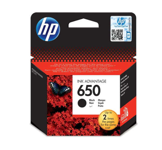 Original HP #650 BLACK INK CARTRIDGE - NEW