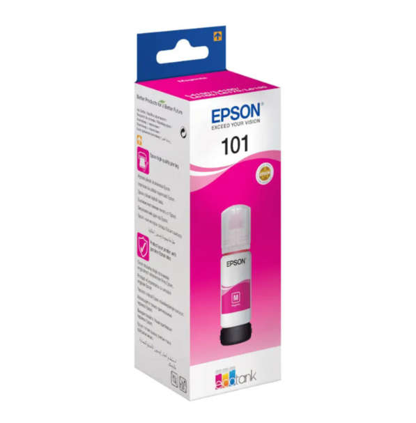 Original EPSON 101 ECOTANK MAGENTA INK BOTTLE