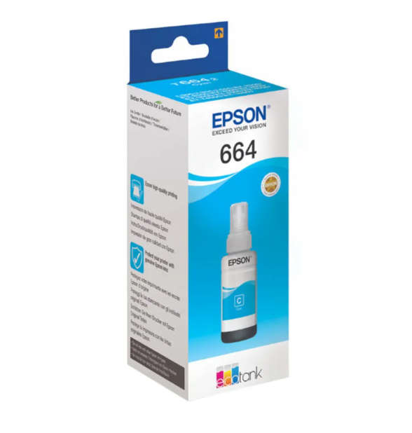 Original EPSON T6642 CYAN INK BOTTLE 70ML FOR L110 L300 L210 L355 L550