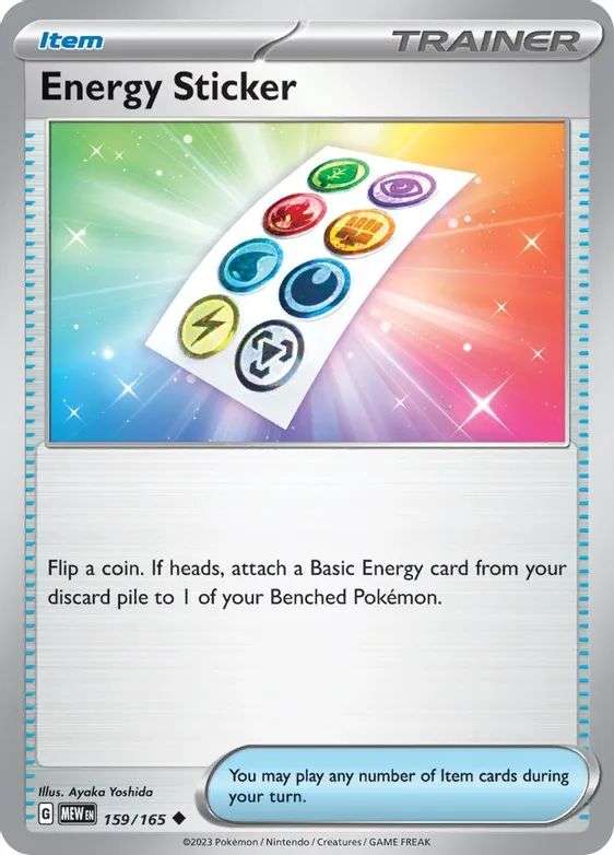 [Reverse Holo] Energy Sticker - SV: Scarlet & Violet 151 (MEW)