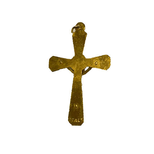 Ornate Crucifix Small Gilt Coloured