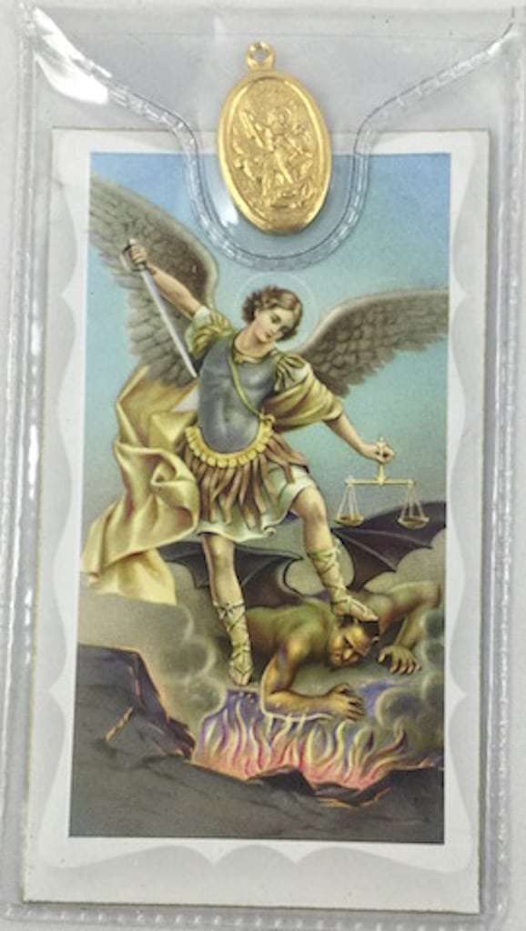 Catholic St Michael Holy Card - 5.30g