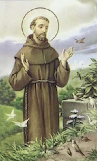 Catholic St Francis Holy  Card - 3.40g