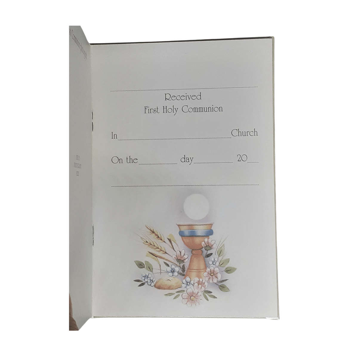 First Holy Communion Remembrance Card