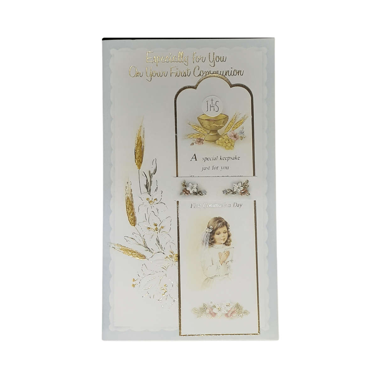 Girl's First Holy Communion Card