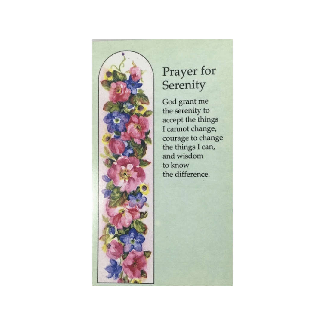 Prayer For Serenity Holy Card