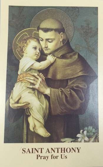 Catholic Large Prayer Card St Anthony
