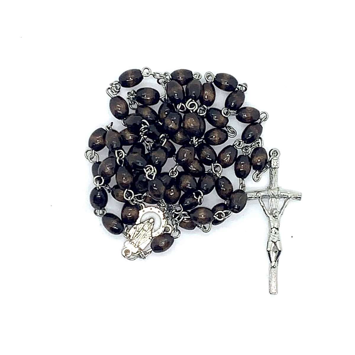 Rosary Brown Wood  Dark - 16g