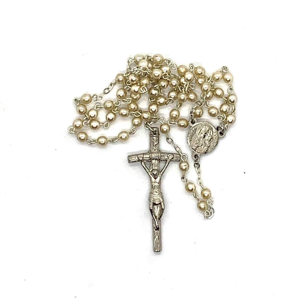 Small Pearl Like Bead Rosary