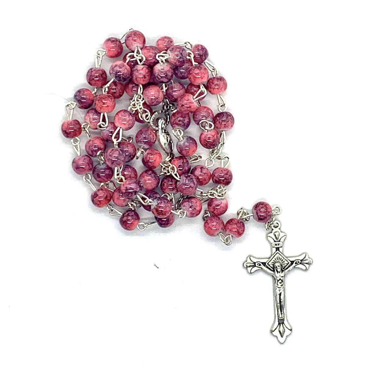 Pink Round Bead Rosary - 42g