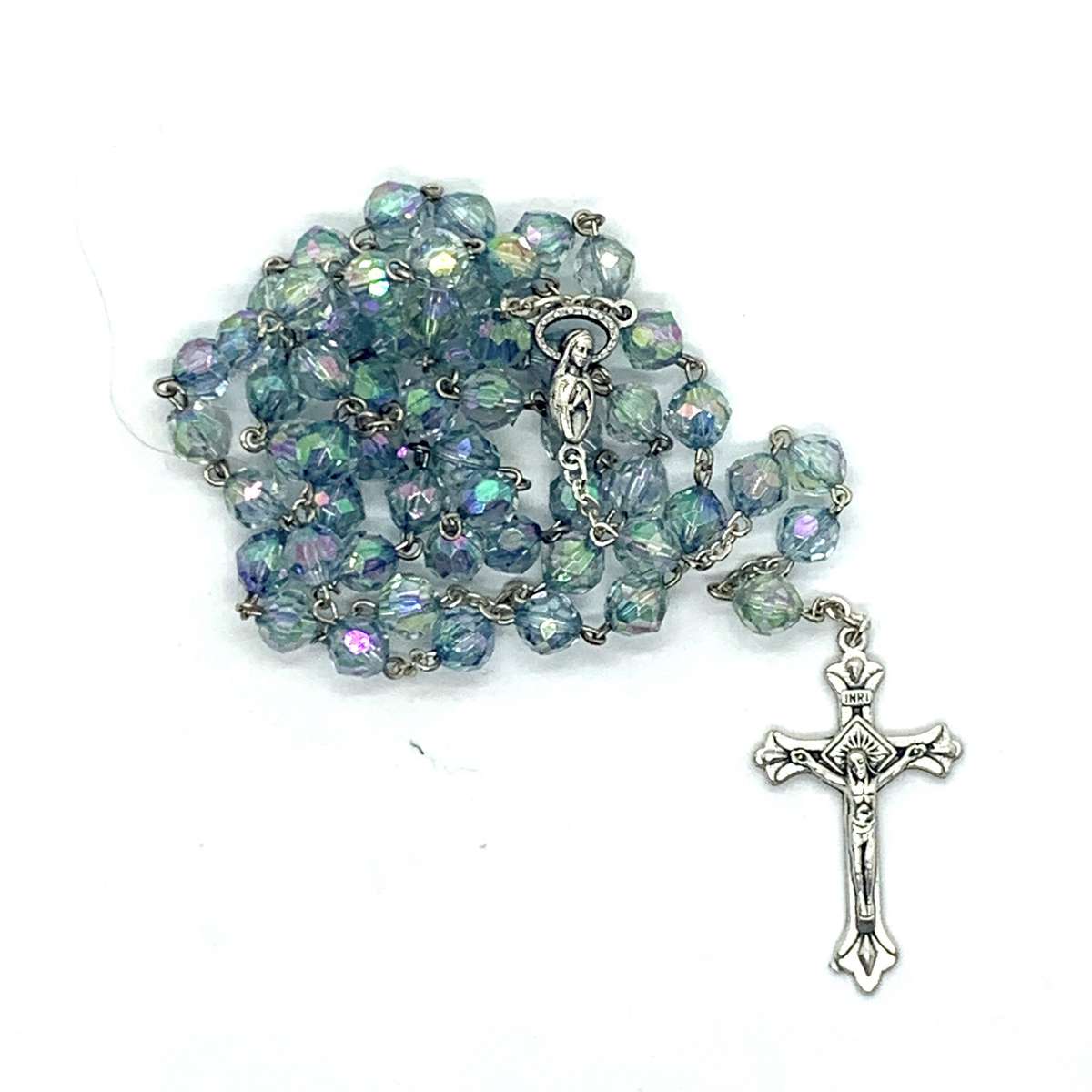 Rosary Chrystal Light Blue