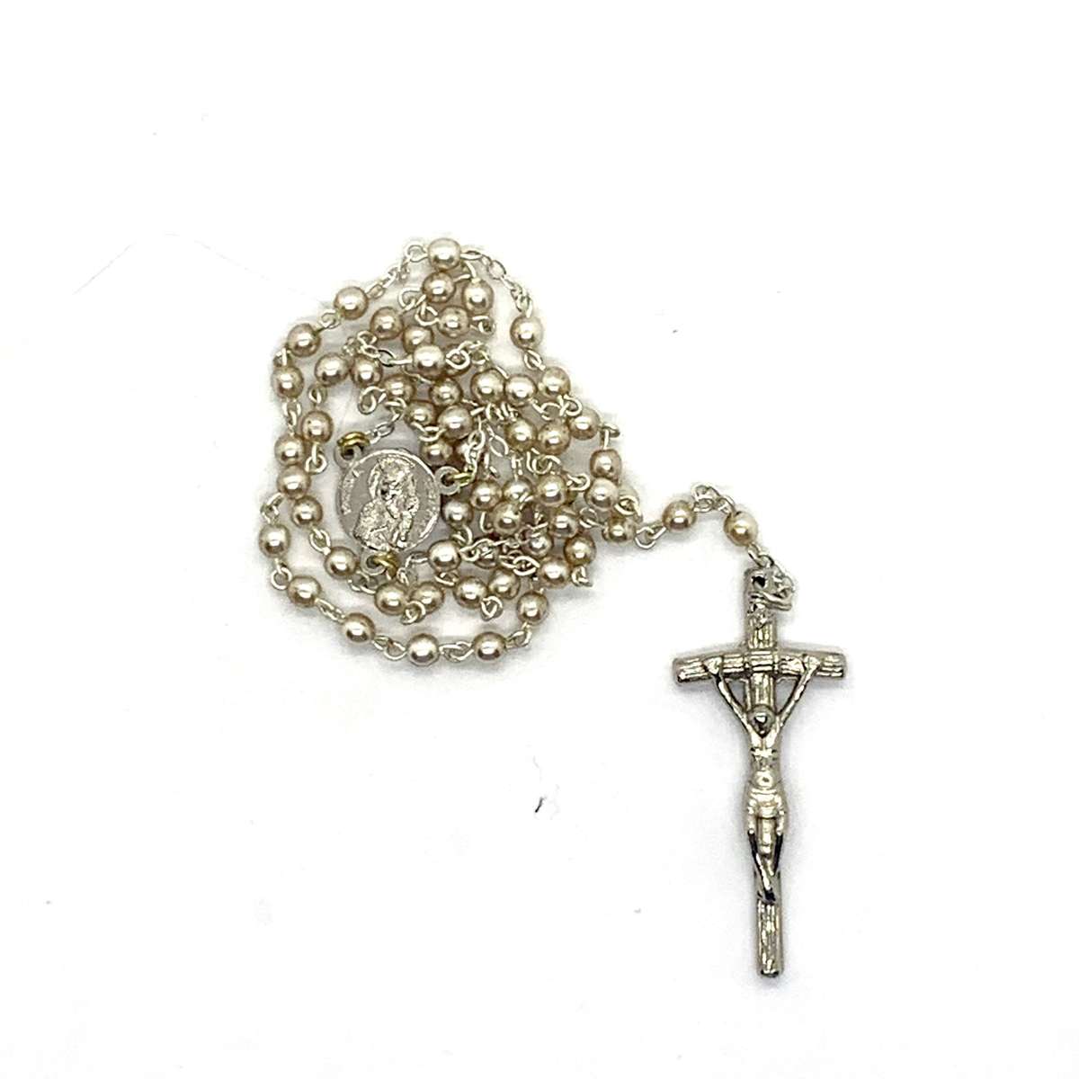 Small Pearl Like Bead Rosary