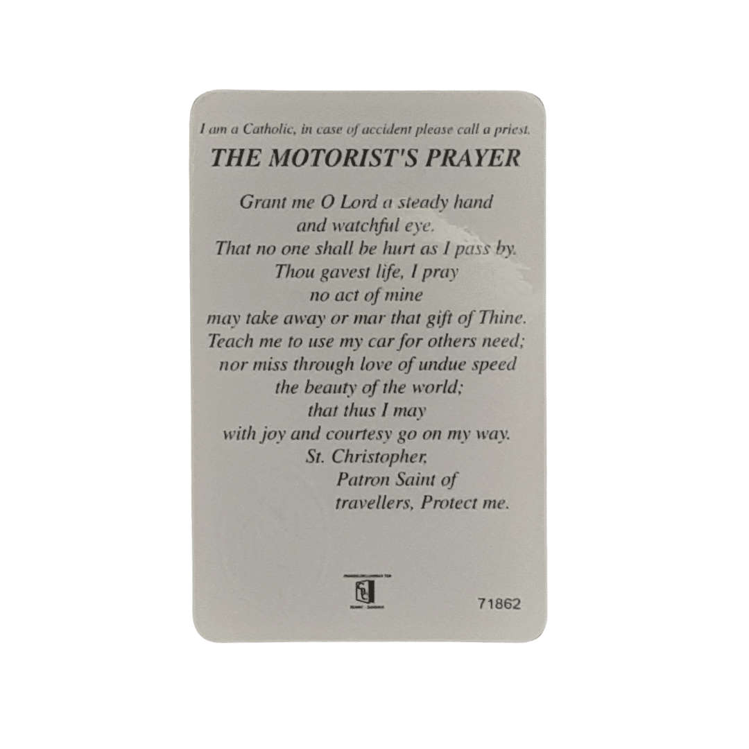 Two Tone St Christopher Keyring and Card