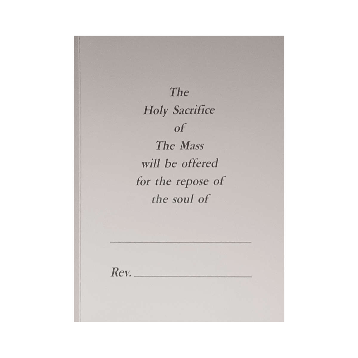 In Loving Memory Card - Mary