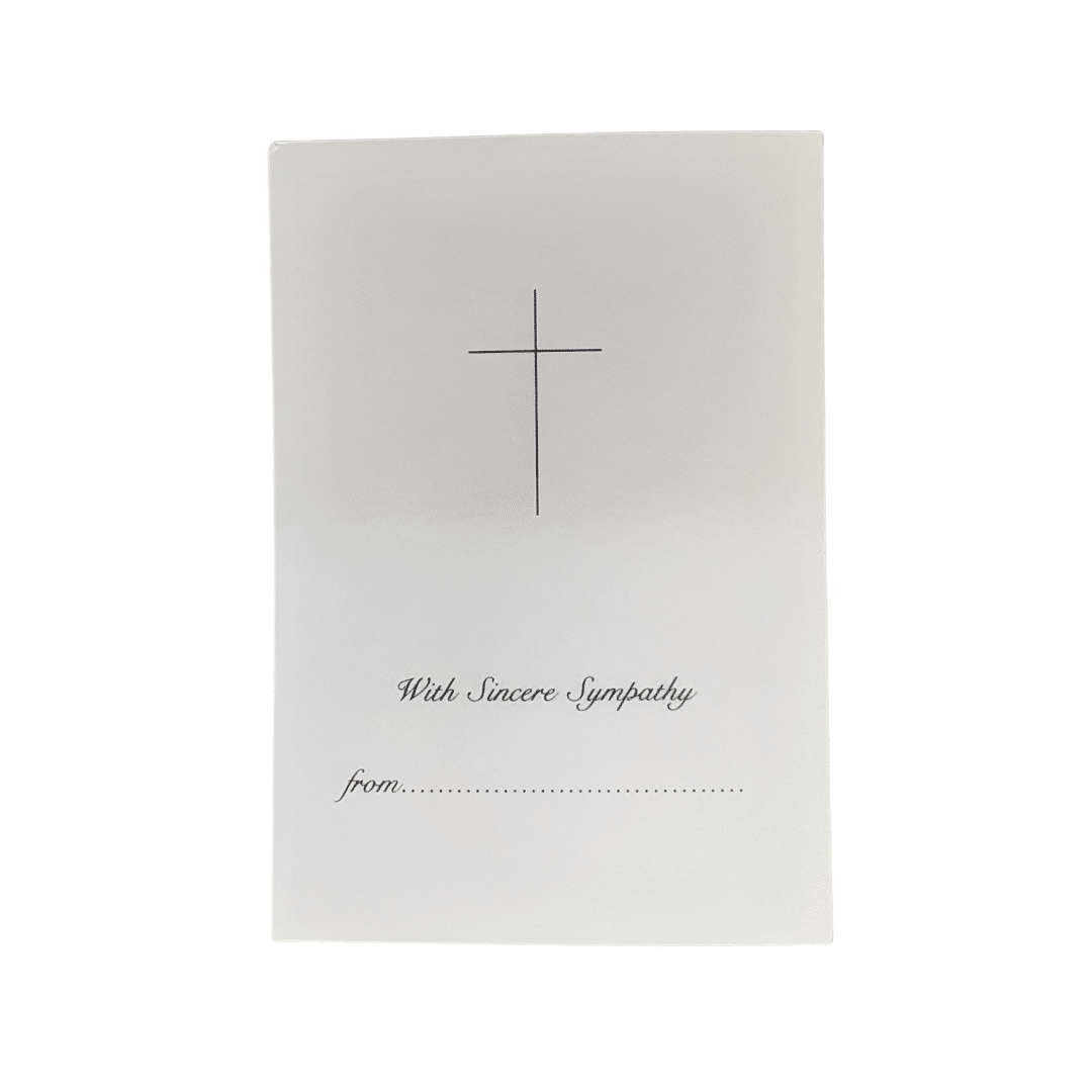 Sincere Sympathy Mass Card - Praying Hands