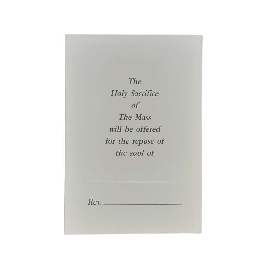 Rest in Peace Mass Card Mary