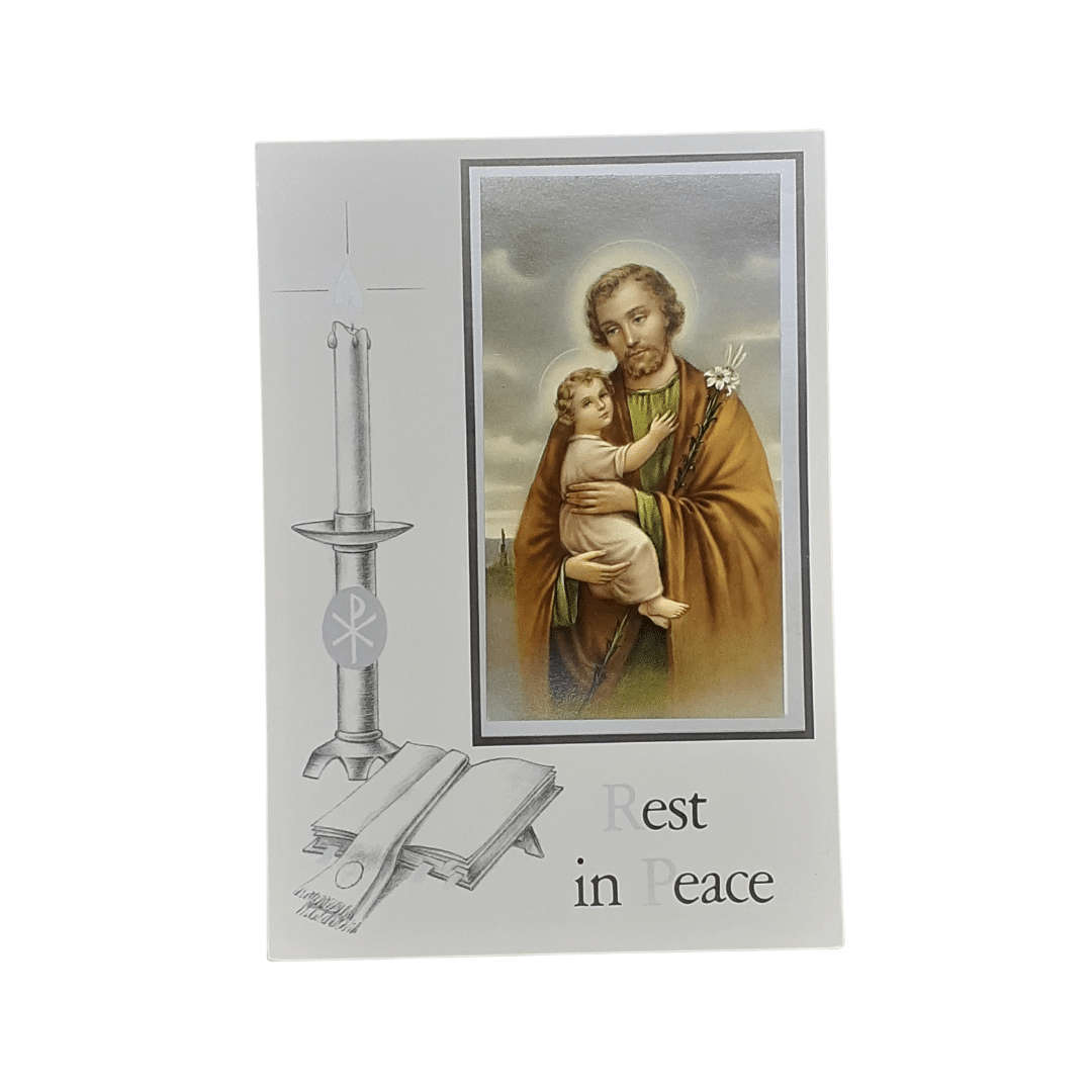 Rest in Peace Mass Card Saint Joseph