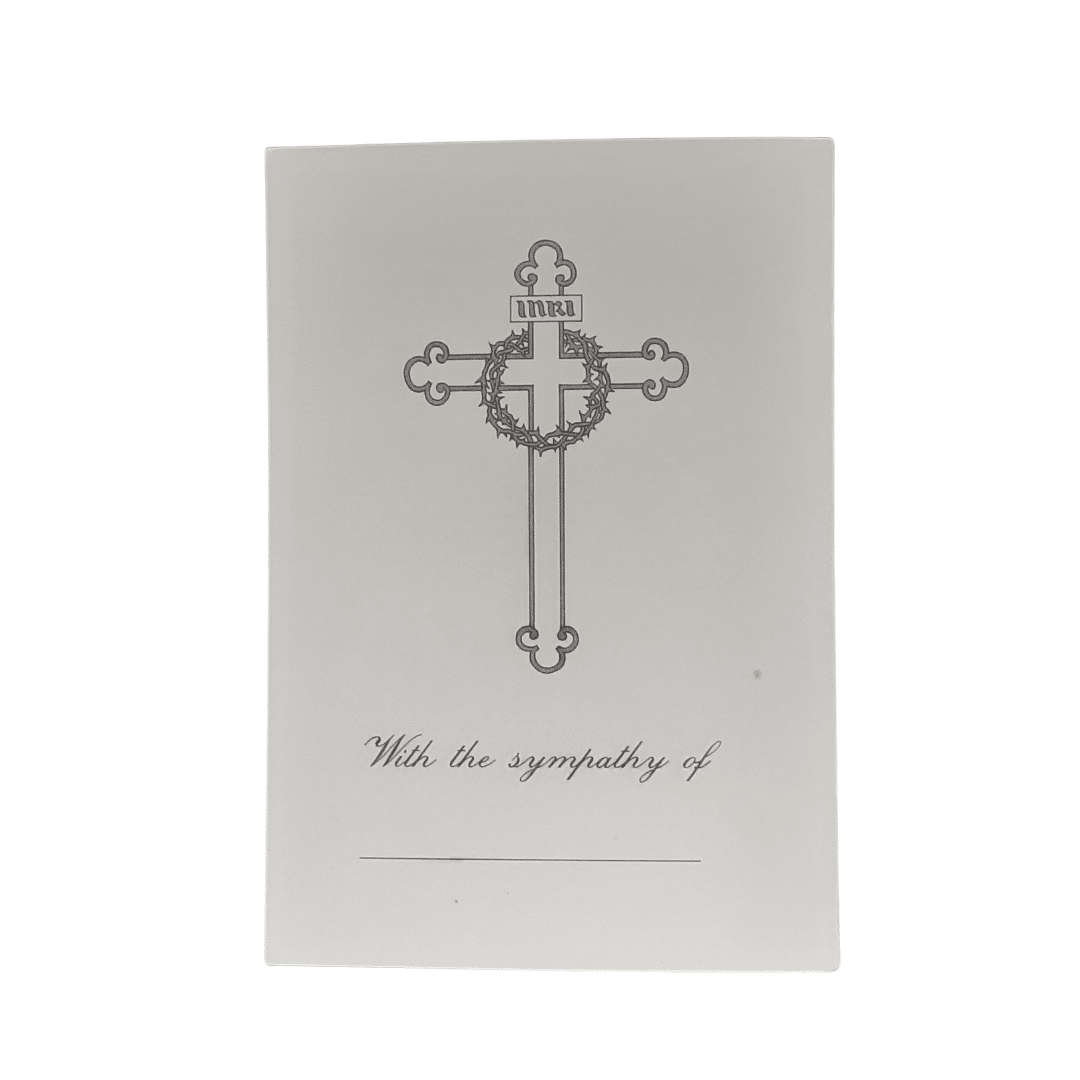 Deepest Sympathy Mass Intention Card - Saint Therese