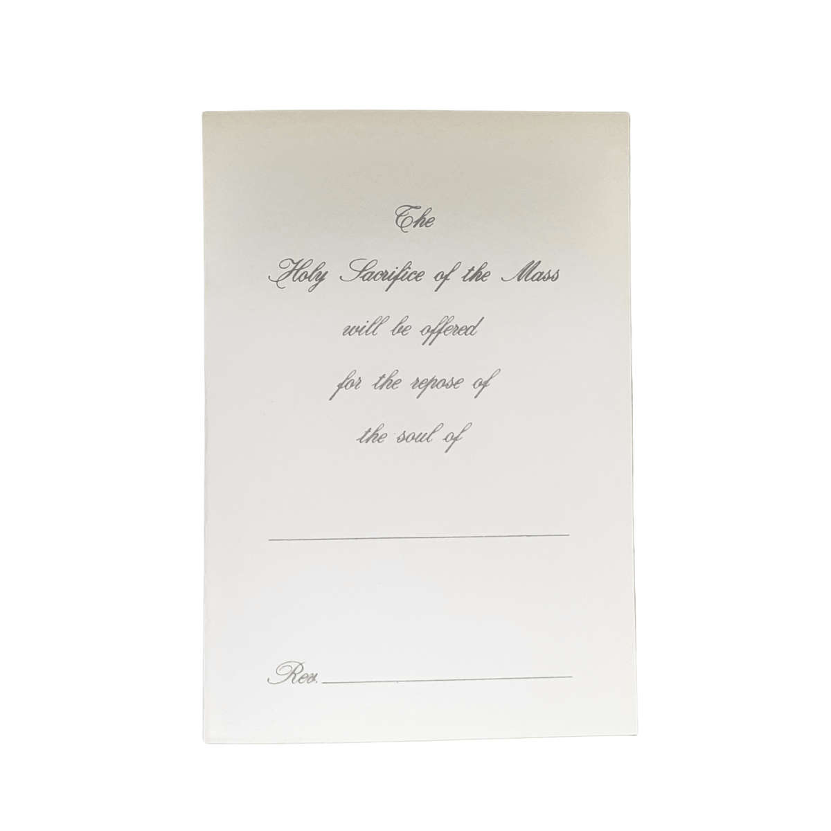 In Remembrance Mass Intention Card Jesus Knocking