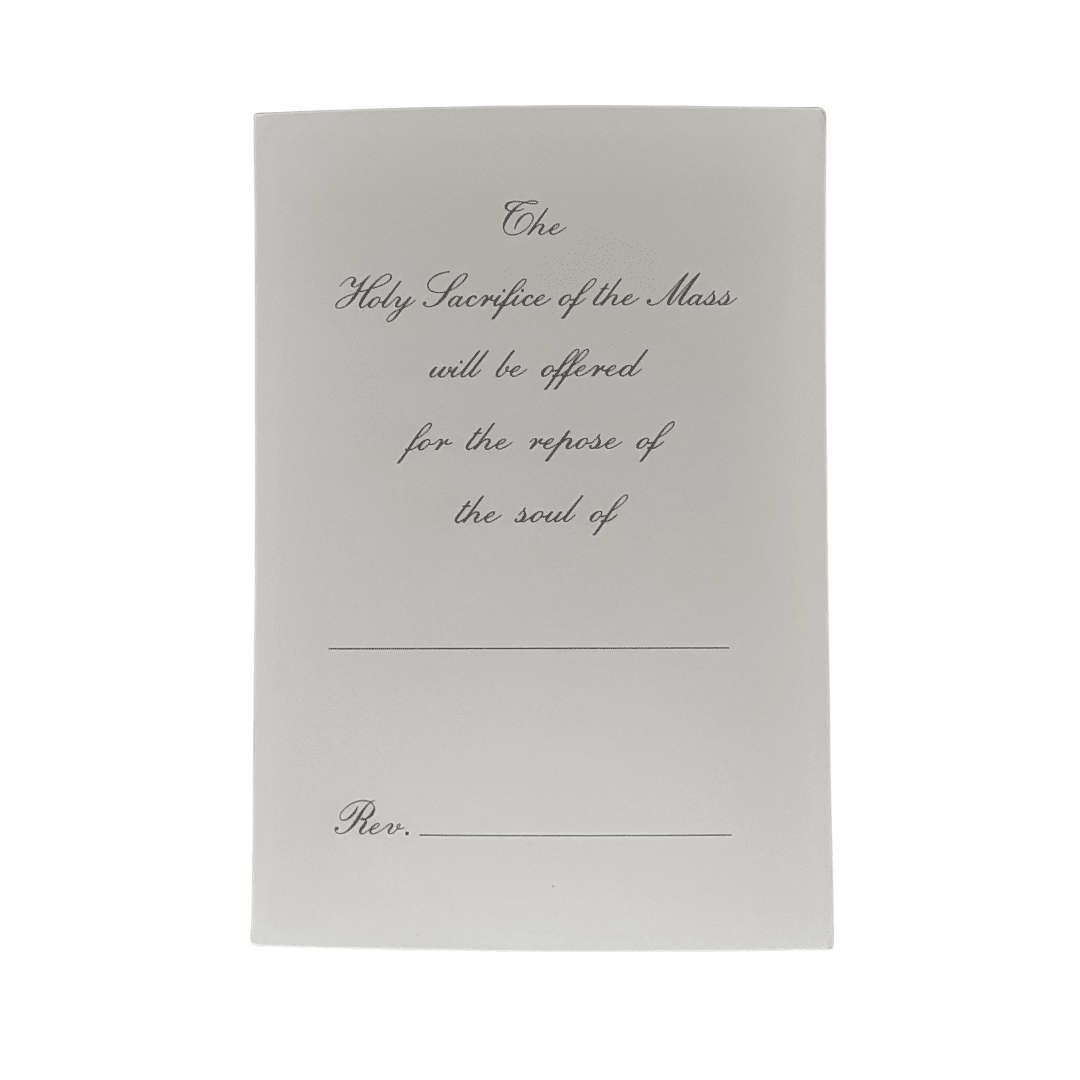 Deepest Sympathy Mass Intention Card - Saint Therese