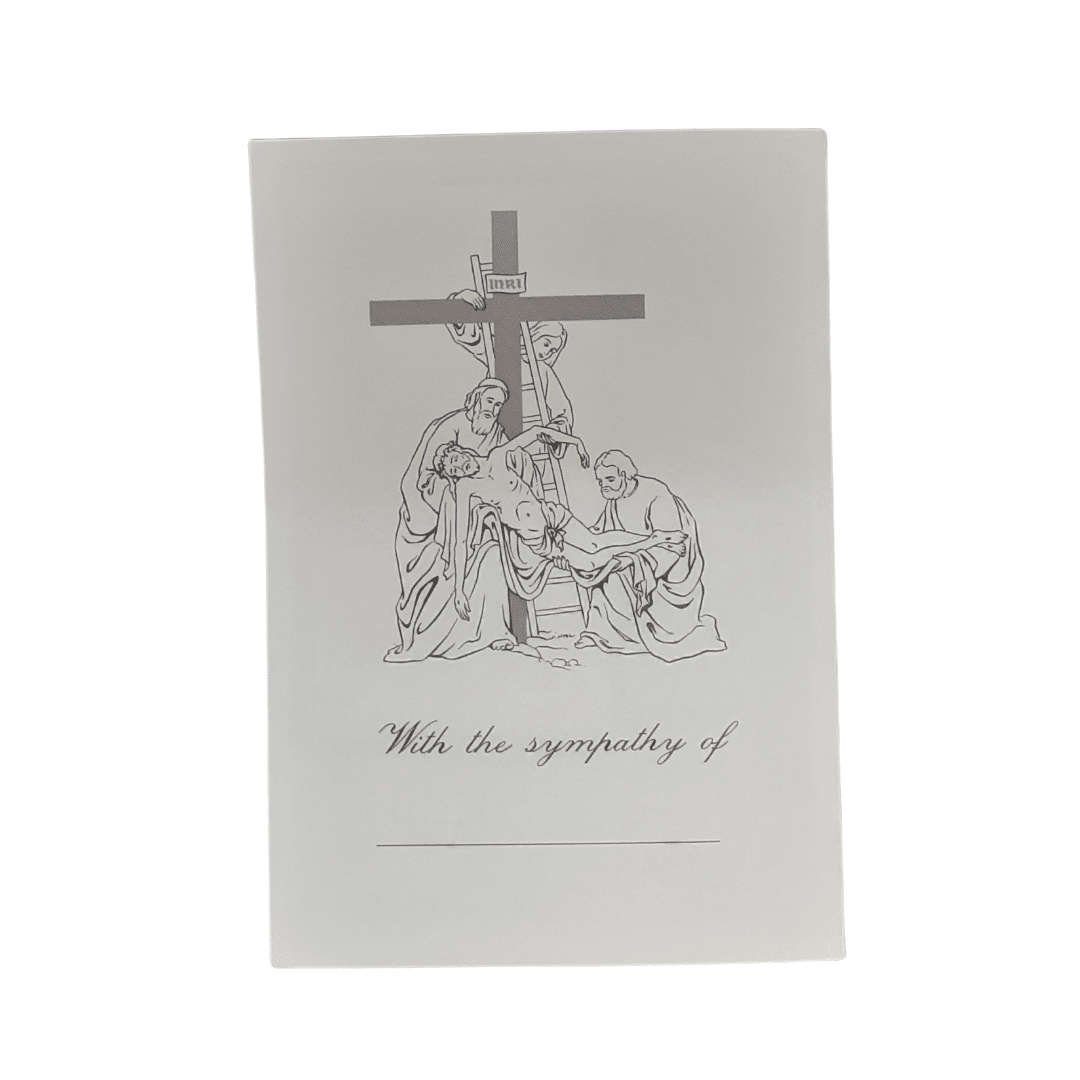 In Loving Memory Mass Card Sacred Heart