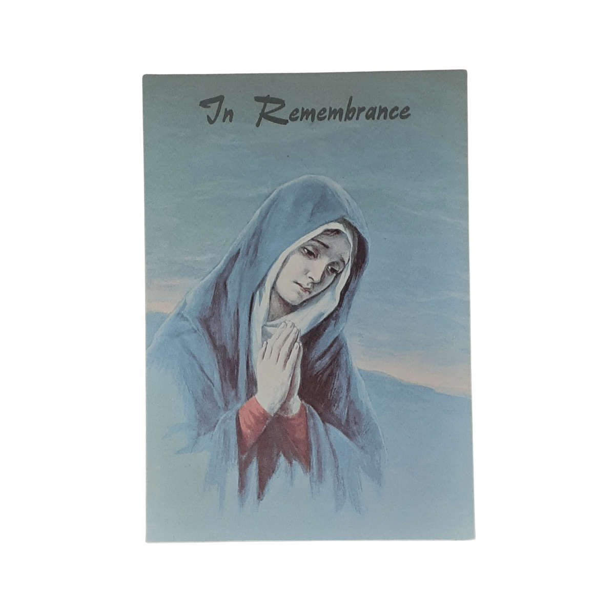 In Remembrance Mass Intention Card Sorrowful Mary