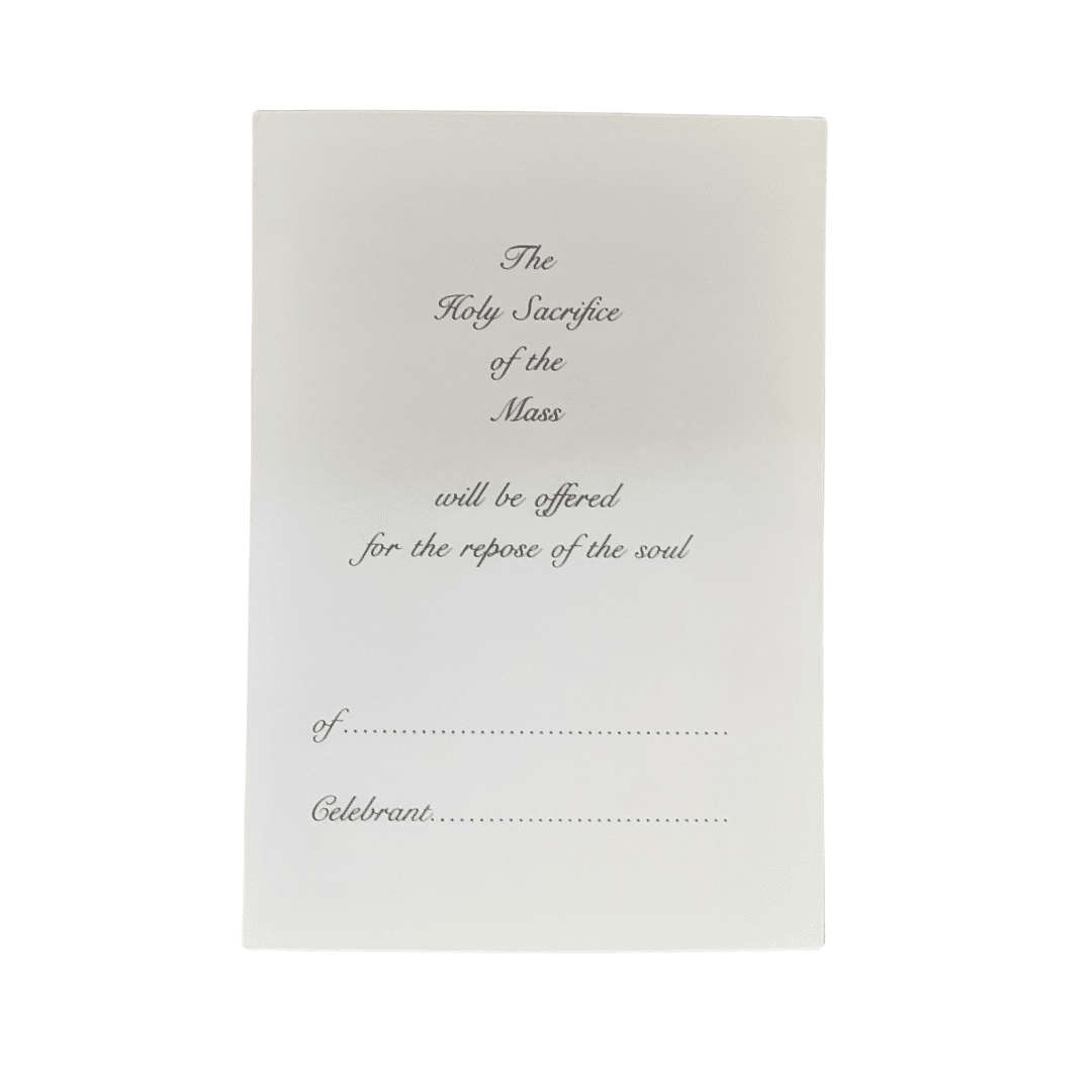 Sincere Sympathy Mass Card - Praying Hands